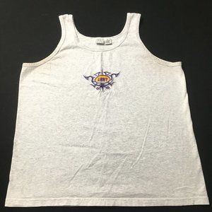 Vintage 90s Soffe United States Army graphic t-shirt tee Sz XL tank top gray